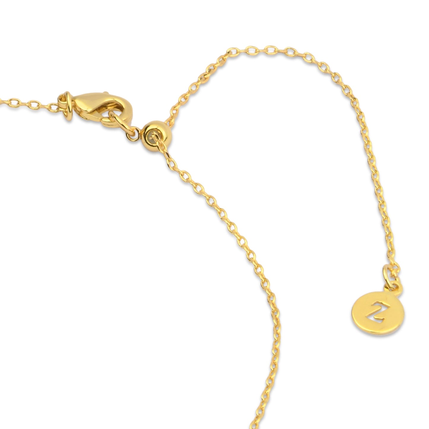 London Women's Z Real Gold-Plated Cubic Zirconia Pendant Set Necklace