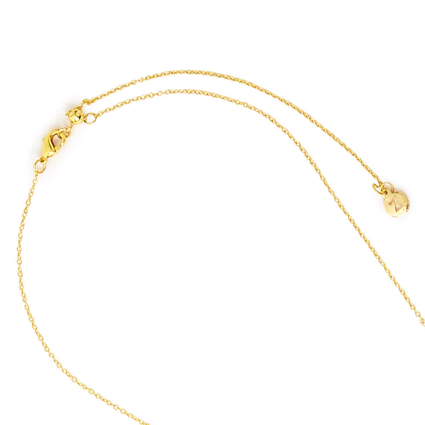 London Women's Z Real Gold Plated Abalone Necklace