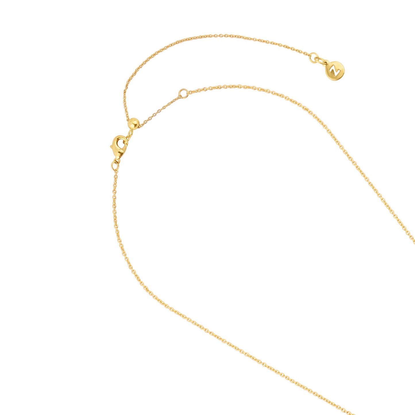 London Women's Z Real Gold Plated Pear Aventurine Necklace