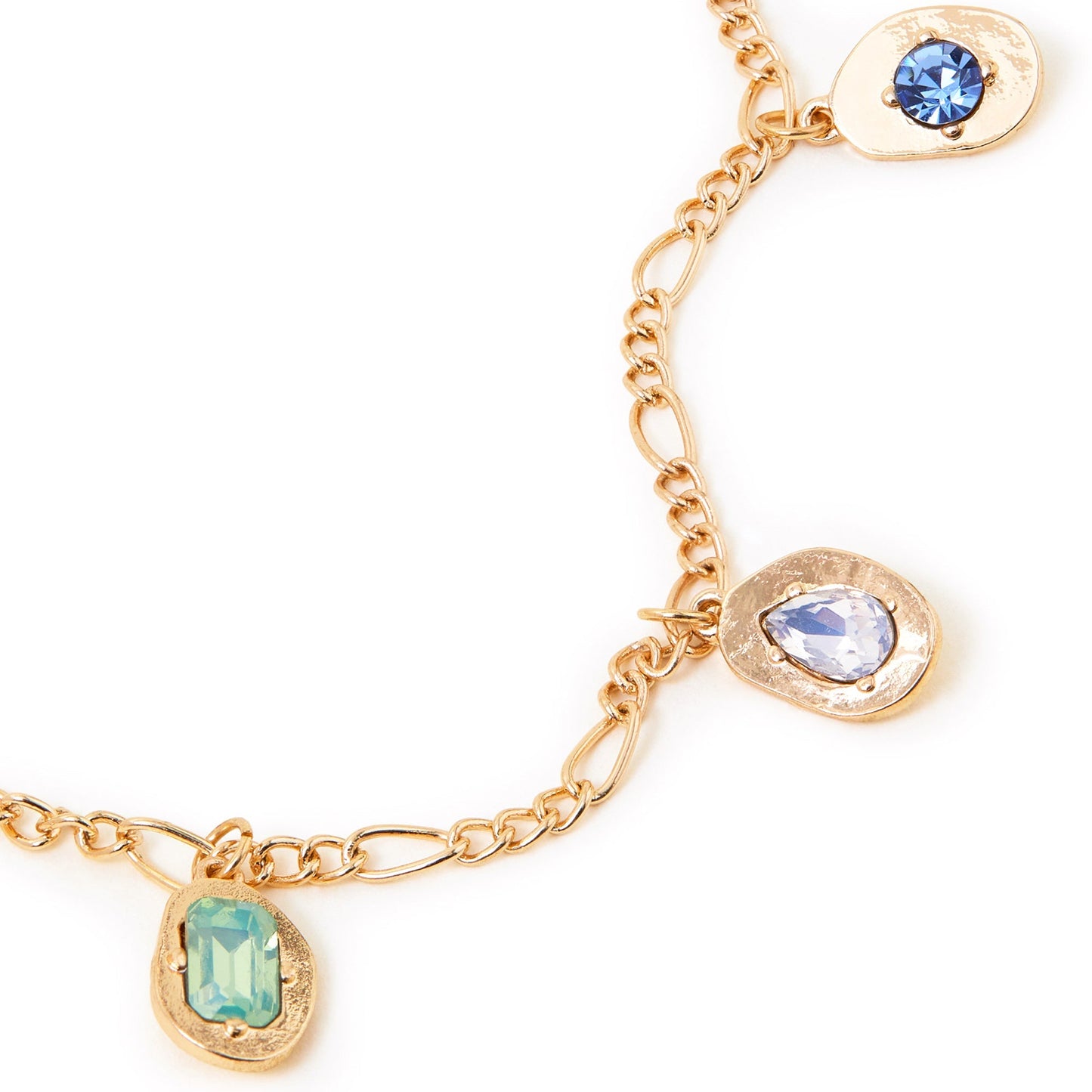 London Women's Molten Encrusted Gem Anklet