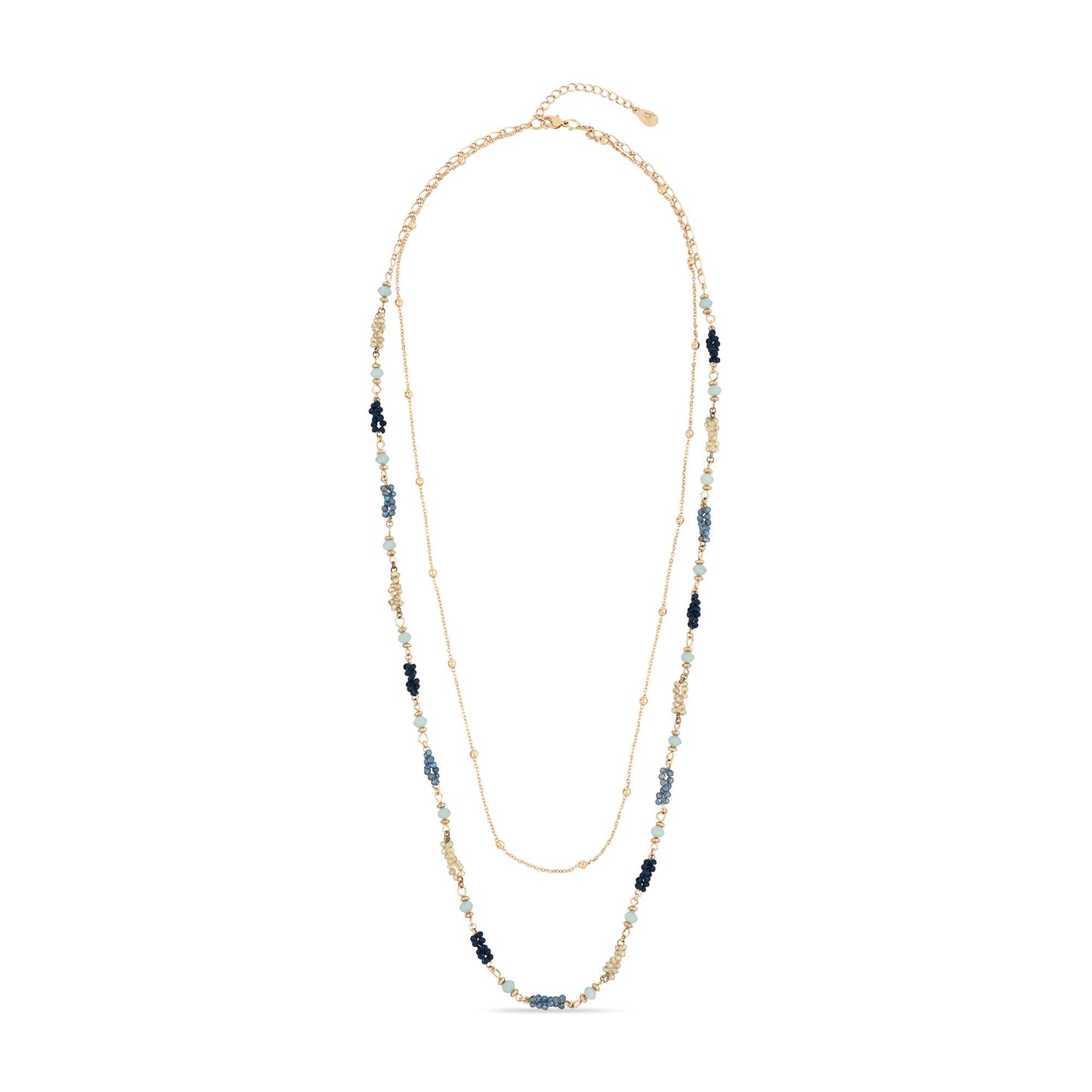 London Women's Multi Layered Facet Bead Necklace