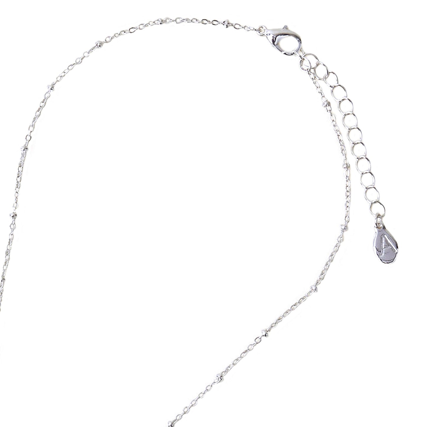 London Women's Silver Pave Butterfly Pendant Necklace