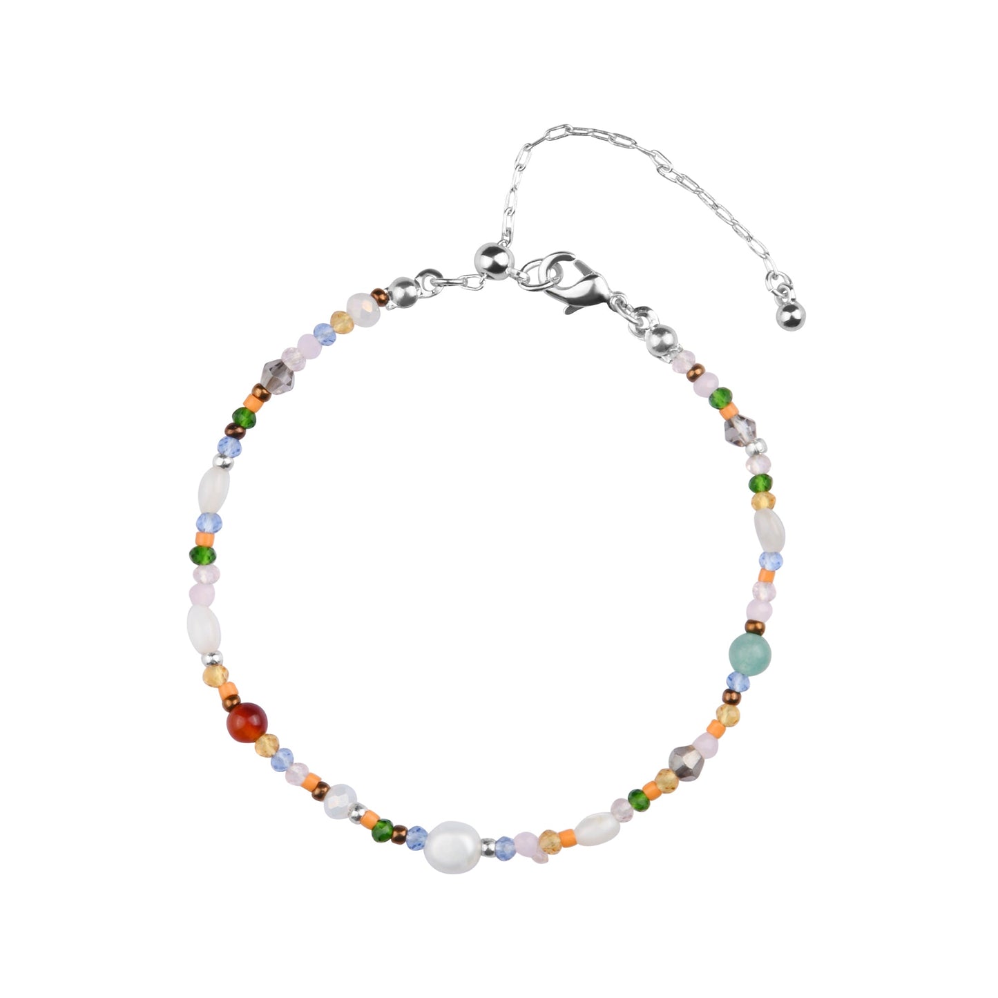 London Women's Sterling Silver-plated Beaded Bracelet