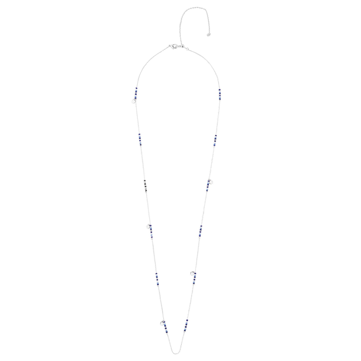 London Women's Sterling Silver-plated Long Beaded Necklace