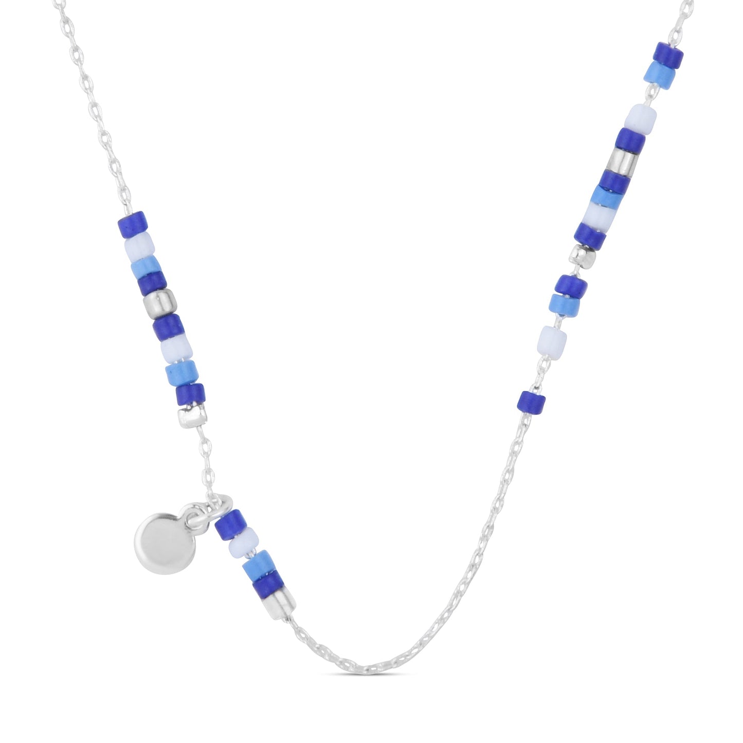London Women's Sterling Silver-plated Long Beaded Necklace