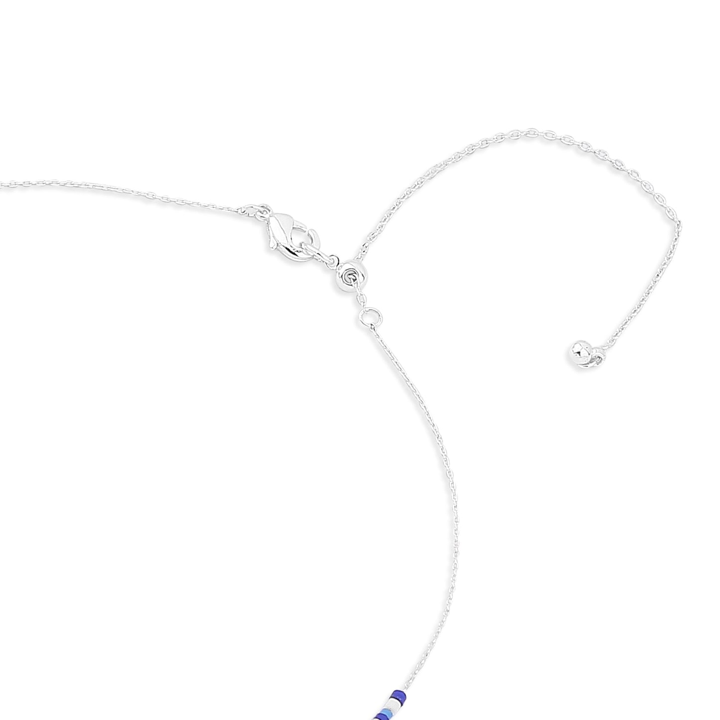 London Women's Sterling Silver-plated Long Beaded Necklace