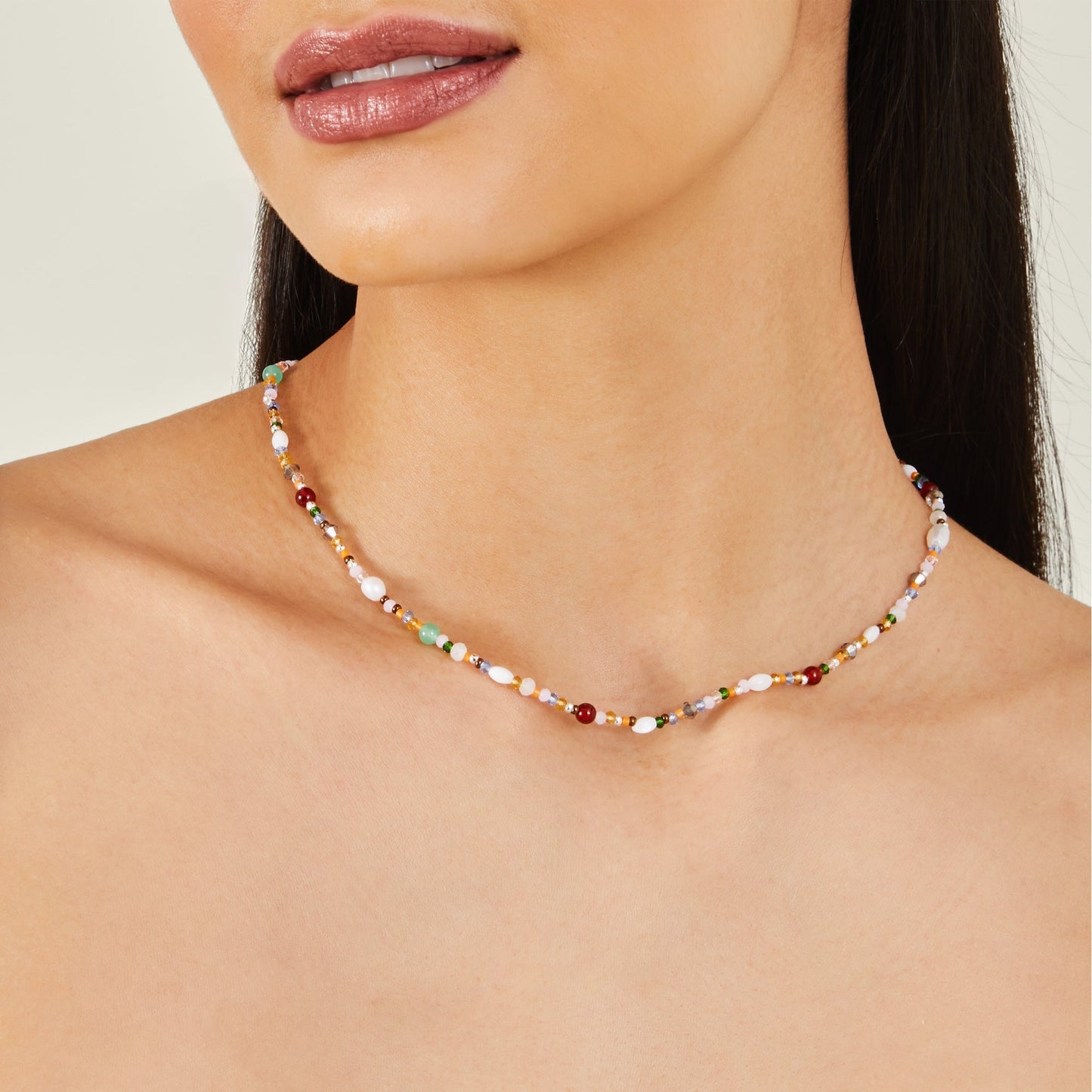 London Women's Sterling Silver-plated Pearl Beaded Necklace