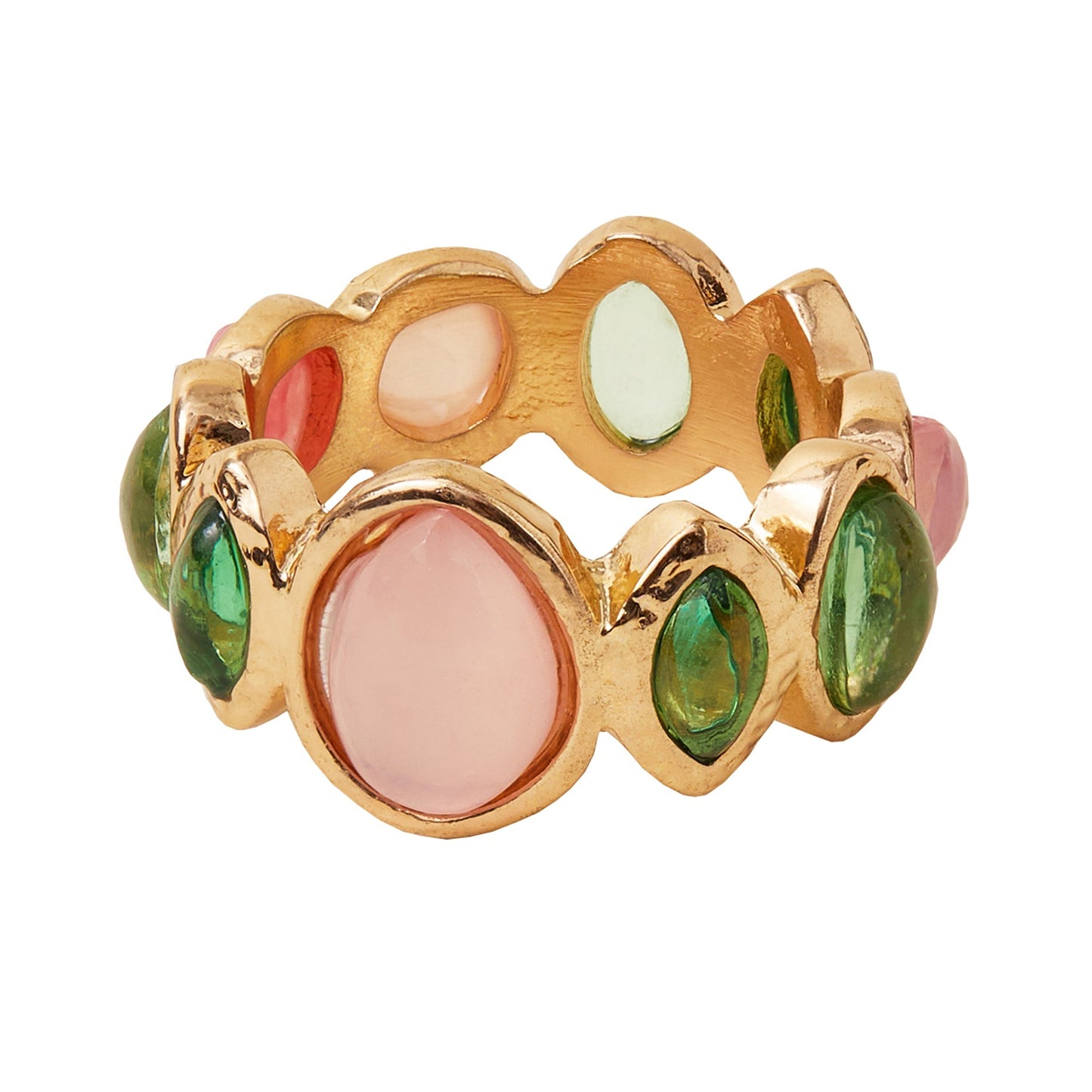 London Women's Pink Eclectic Shapes Ring - LARGE