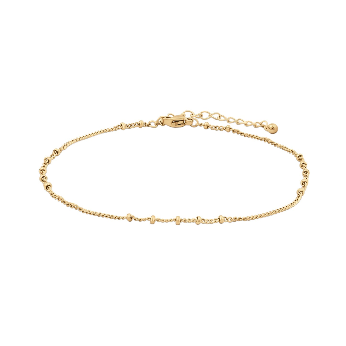 London Women Gold-Plated Stainless Steel Bobble Anklet