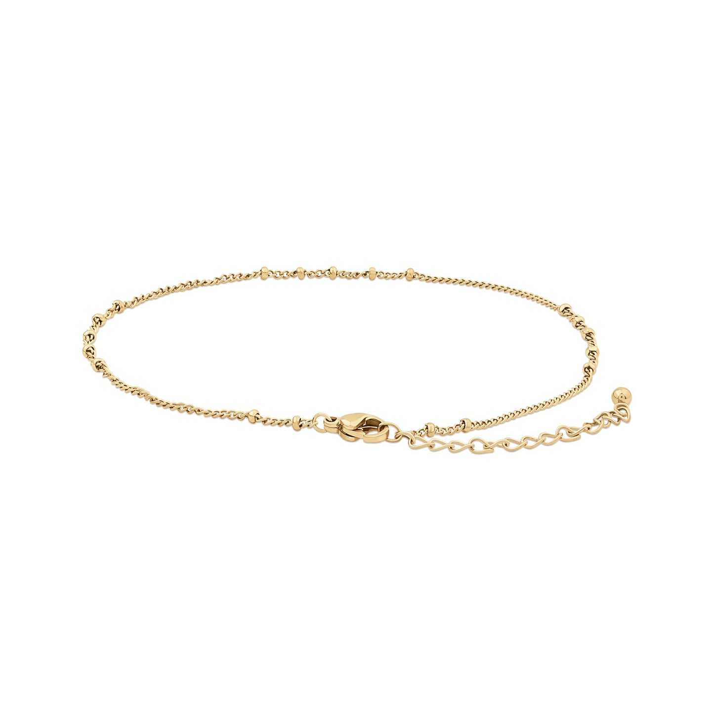 London Women Gold-Plated Stainless Steel Bobble Anklet