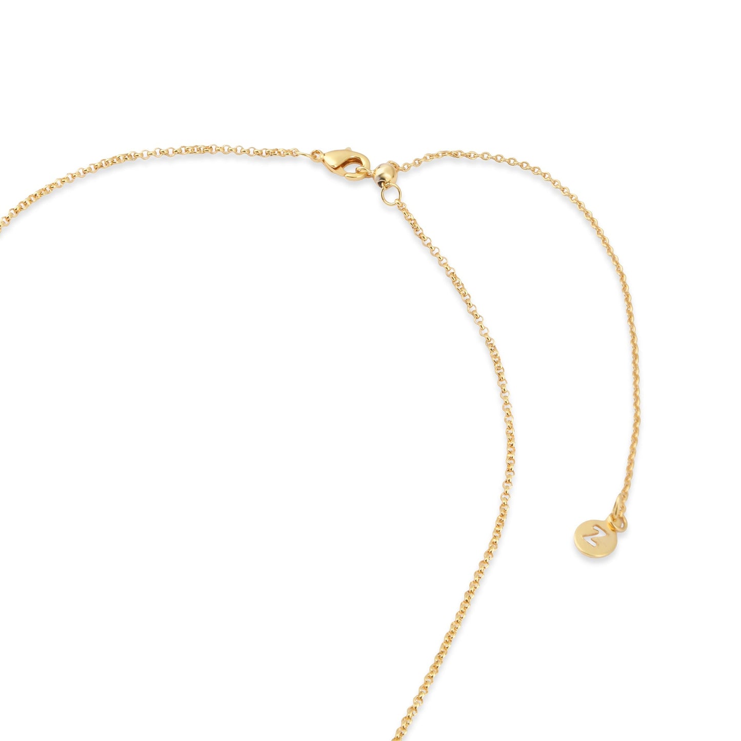 London Women's Z Real Gold Plated Chain Bead Y-necklace