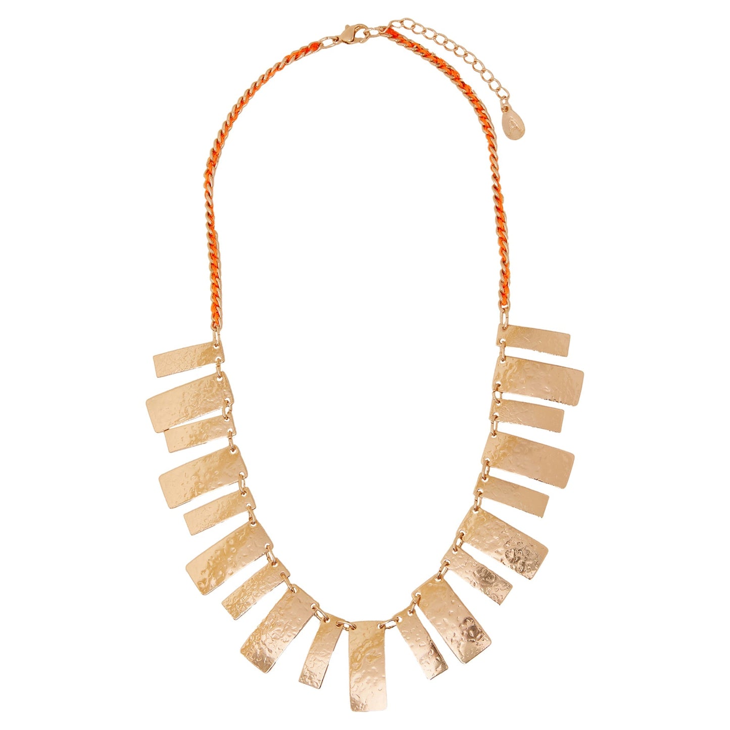London Women Gold Statement Aztec Collar Necklace