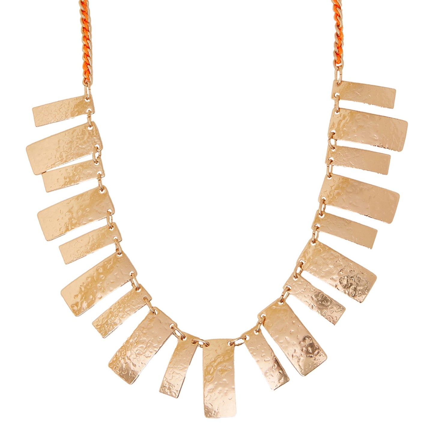 London Women Gold Statement Aztec Collar Necklace