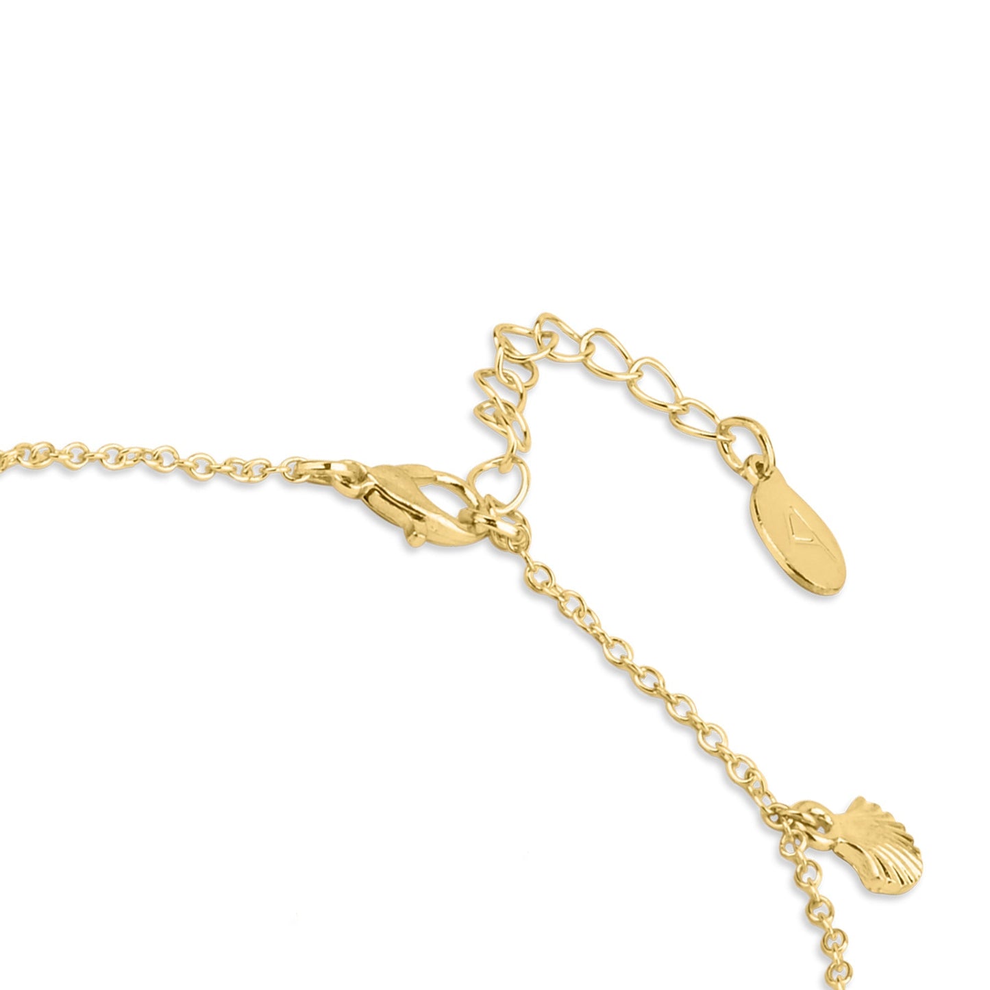 London Women's Gold Shell And Pearl Anklets Pack Of 3