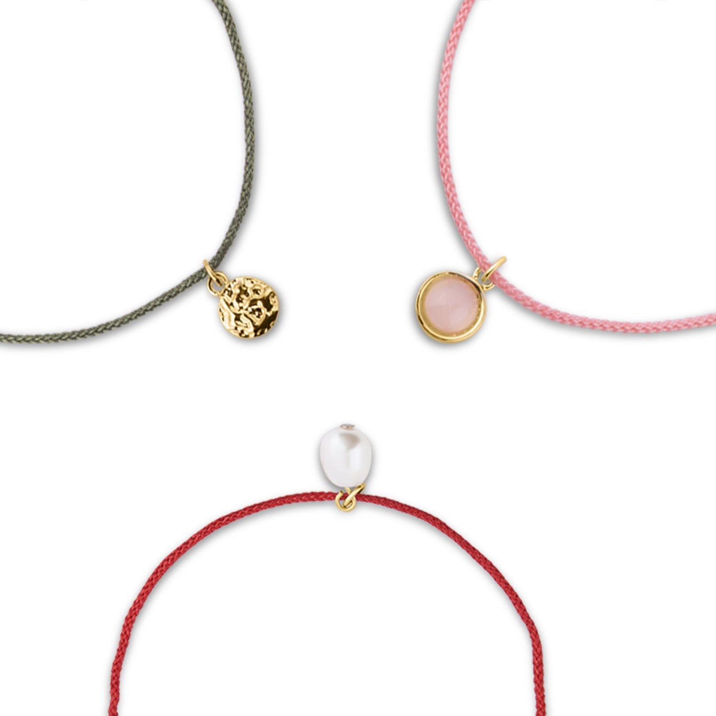 London Women's Gold Coin Friendship Anklets Pack Of 3