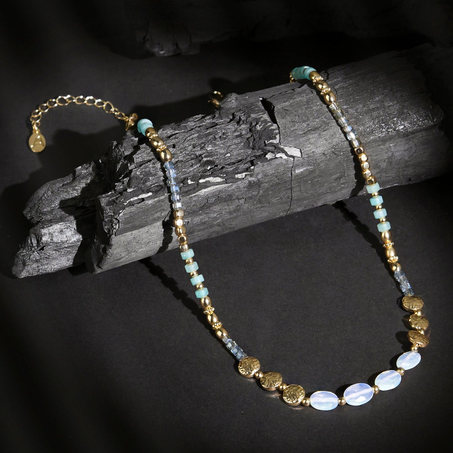 London Women Multi Mix Stone Bead Necklace