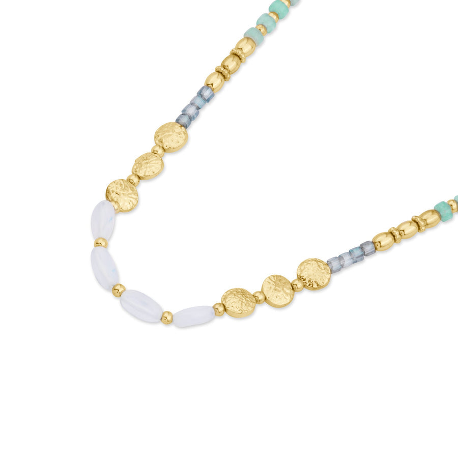 London Women Multi Mix Stone Bead Necklace