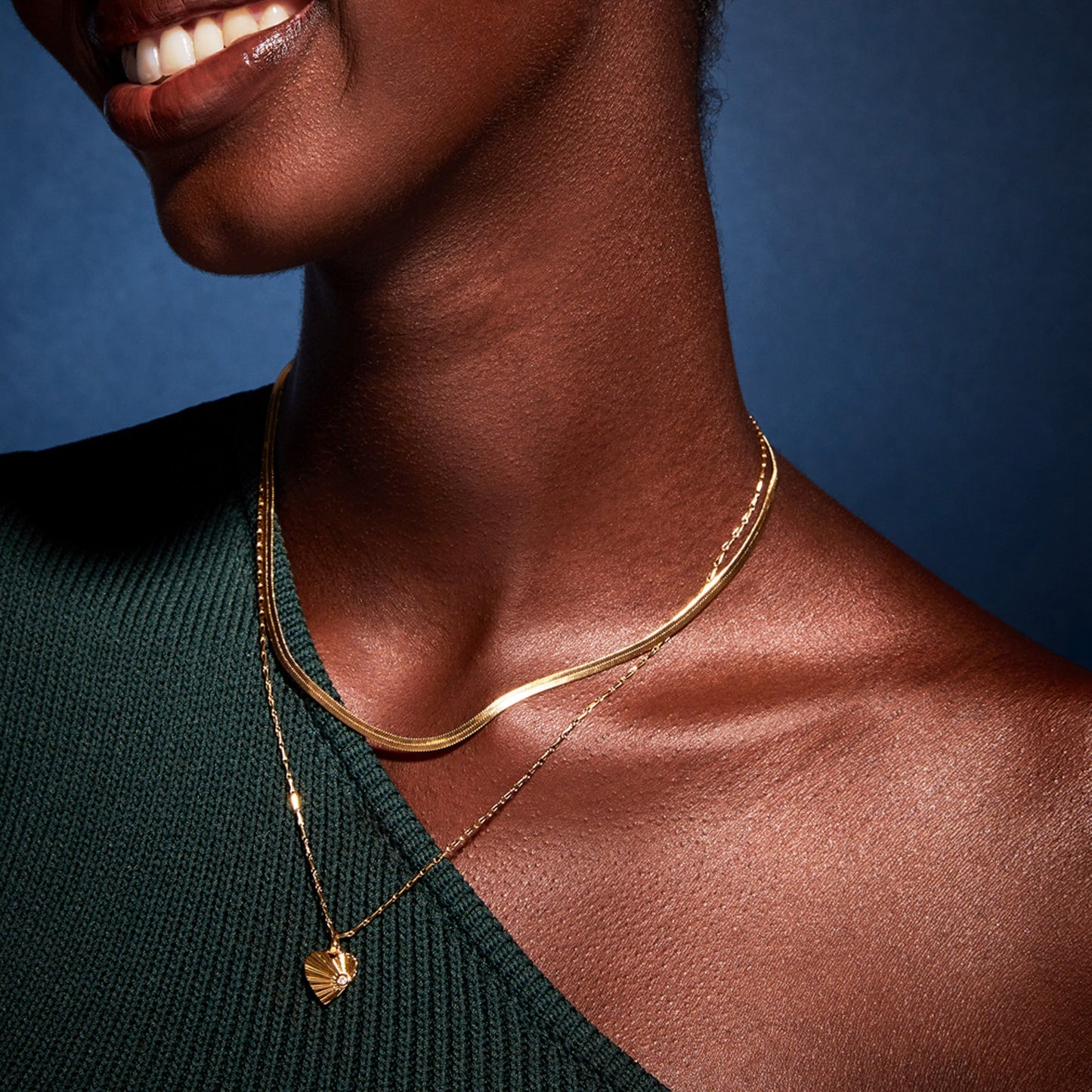 Real Gold Plated Cubic Zirconia Ray Heart Pendant Necklace