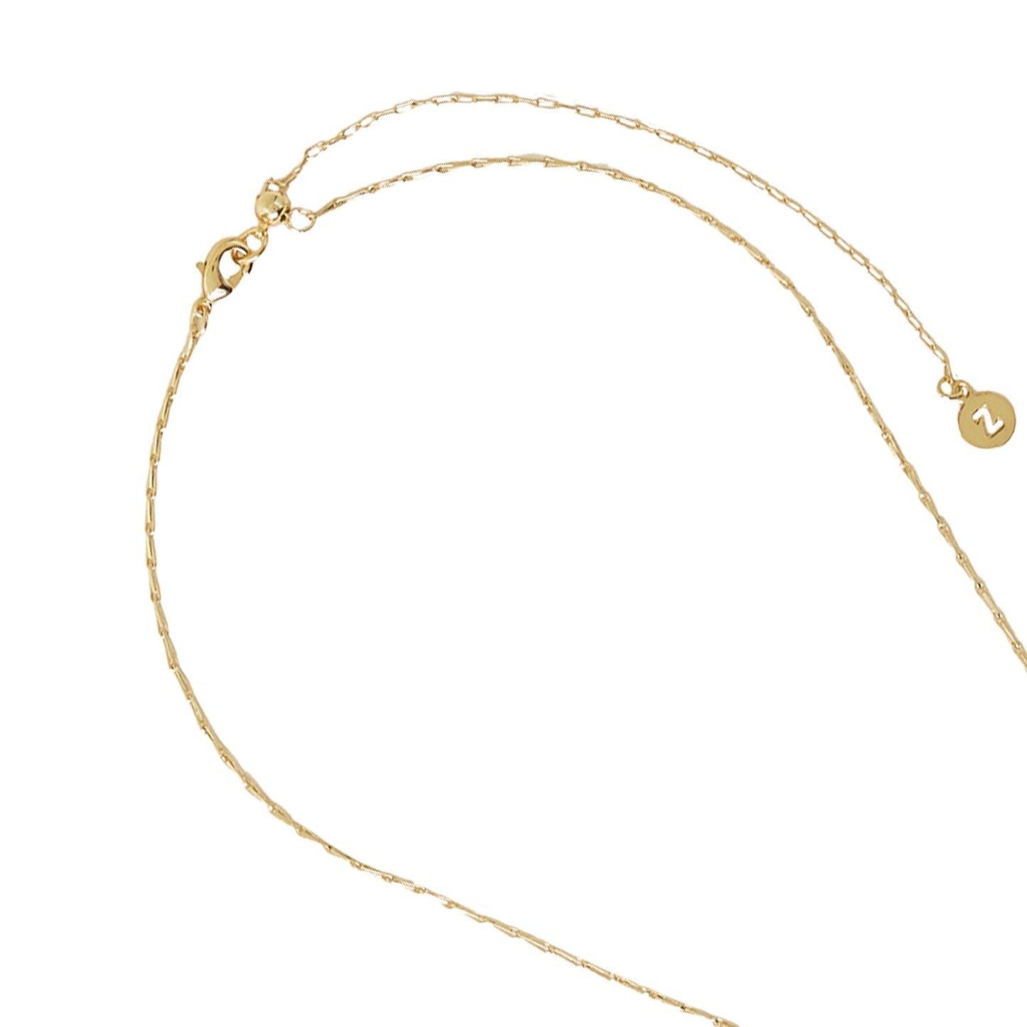Real Gold Plated Cubic Zirconia Ray Heart Pendant Necklace