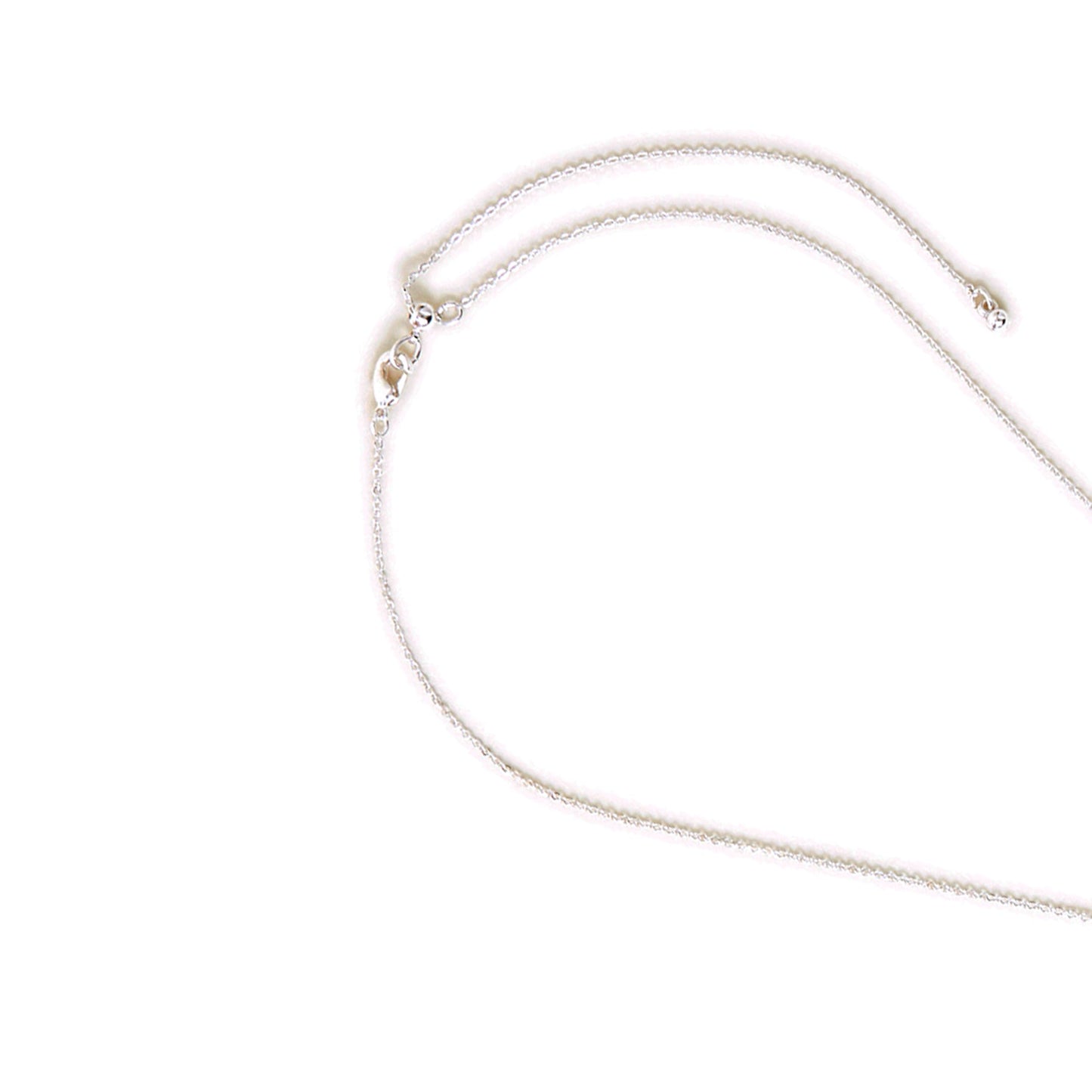 Sterling Silver-Plated Cubic Zirconia Teardrop Pearl Pendant Necklace