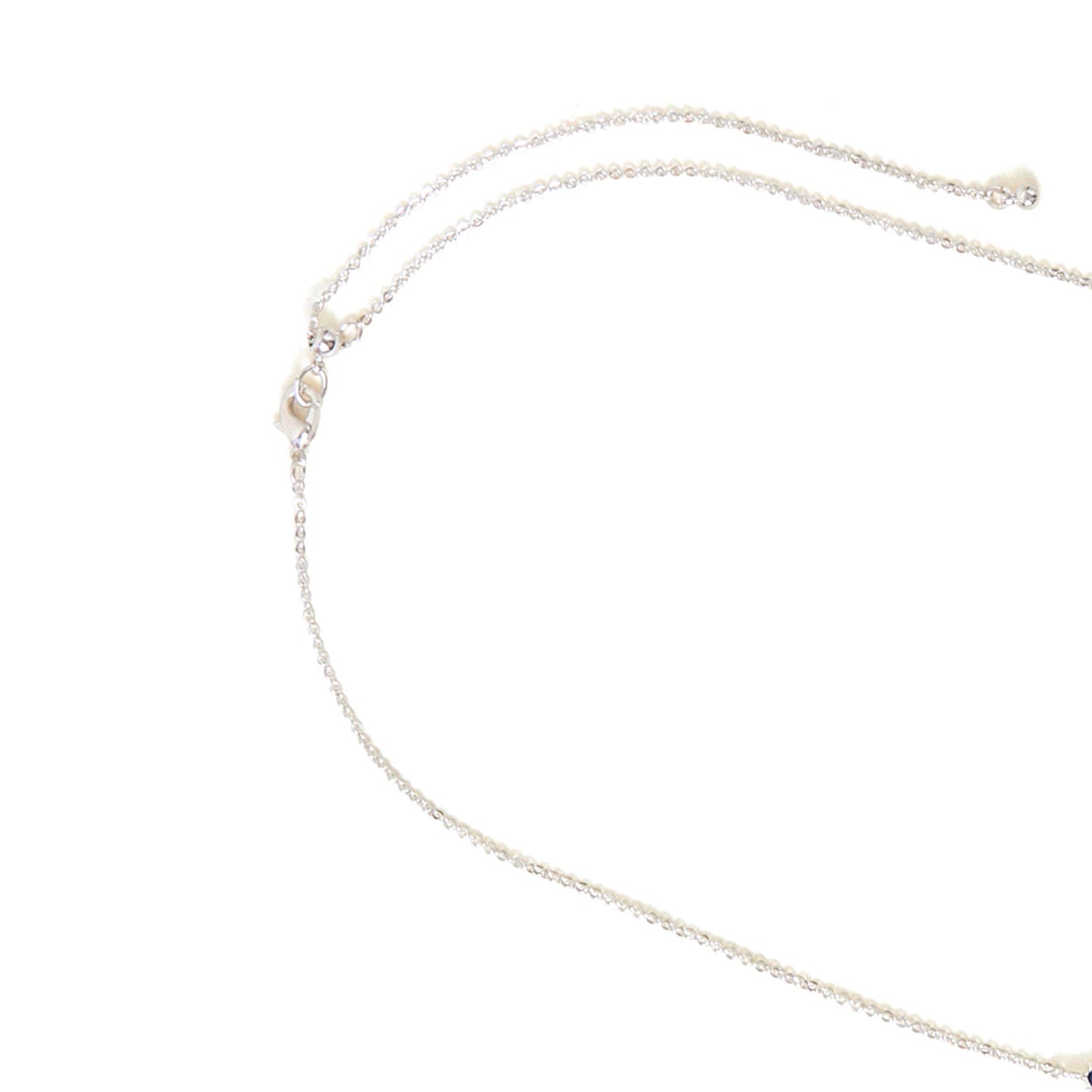 Sterling Silver-Plated Cubic Zirconia Star Station Necklace