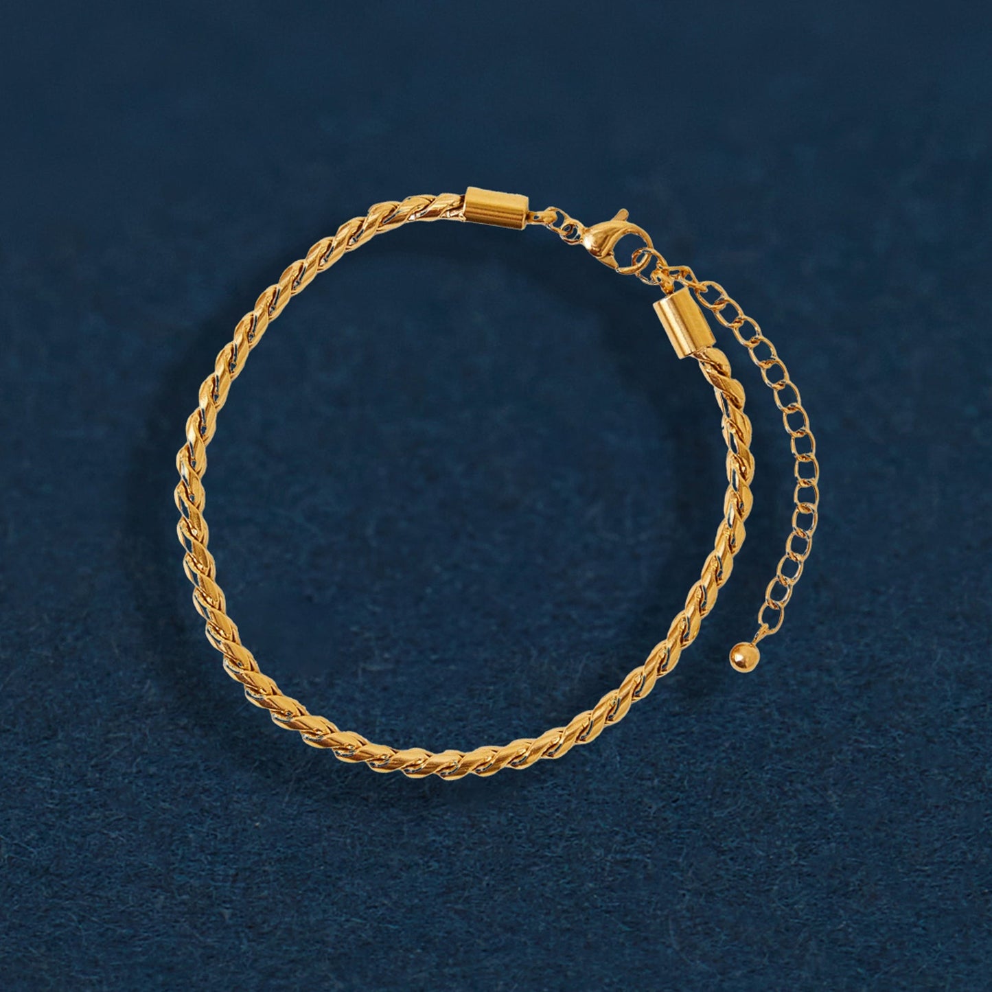 Real Gold Plated Waterproof Snake Chain Bracelet