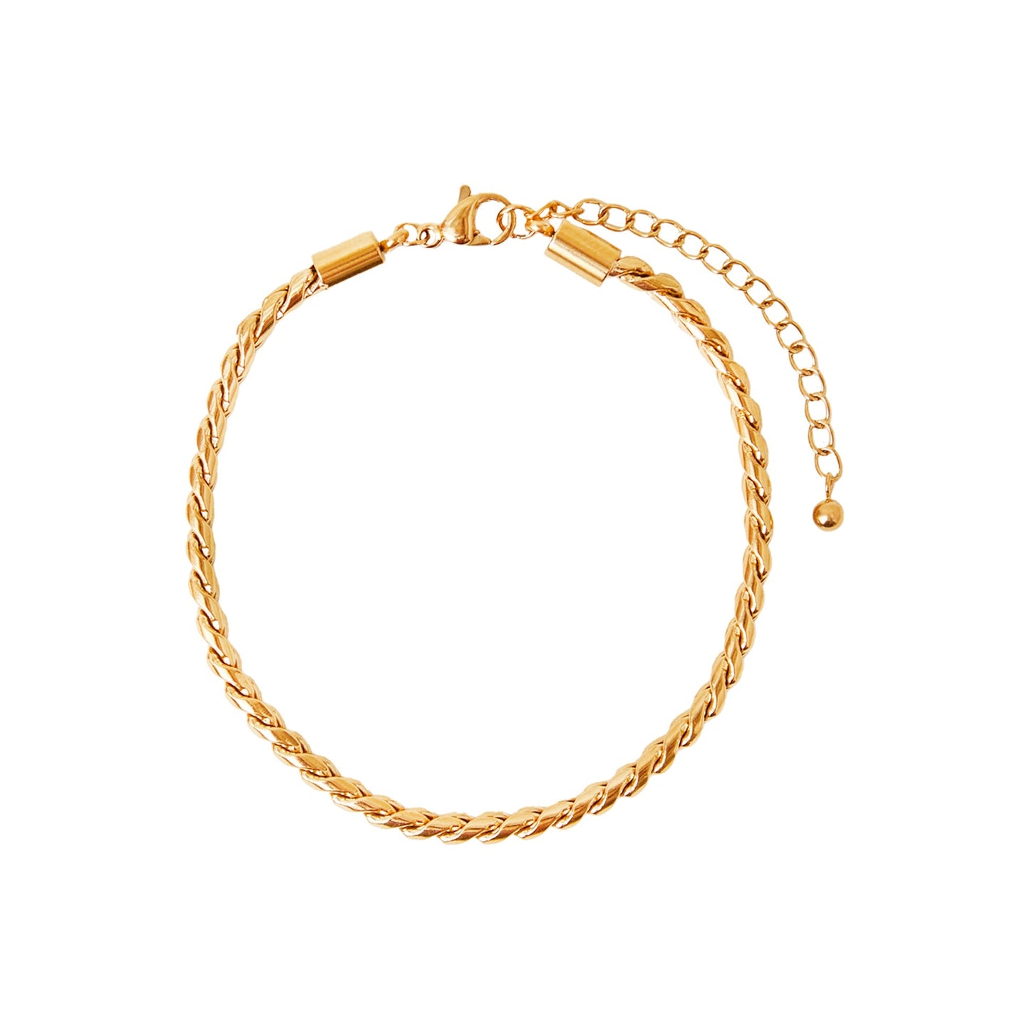 Real Gold Plated Waterproof Snake Chain Bracelet