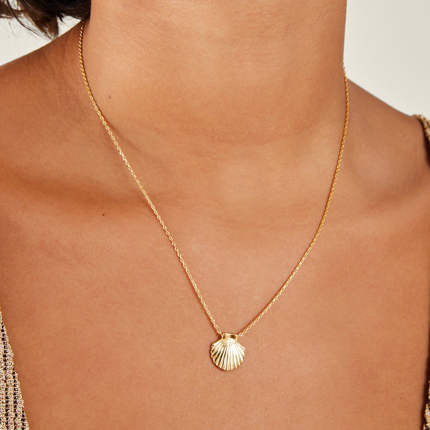 Real Gold Plated Shell Necklace