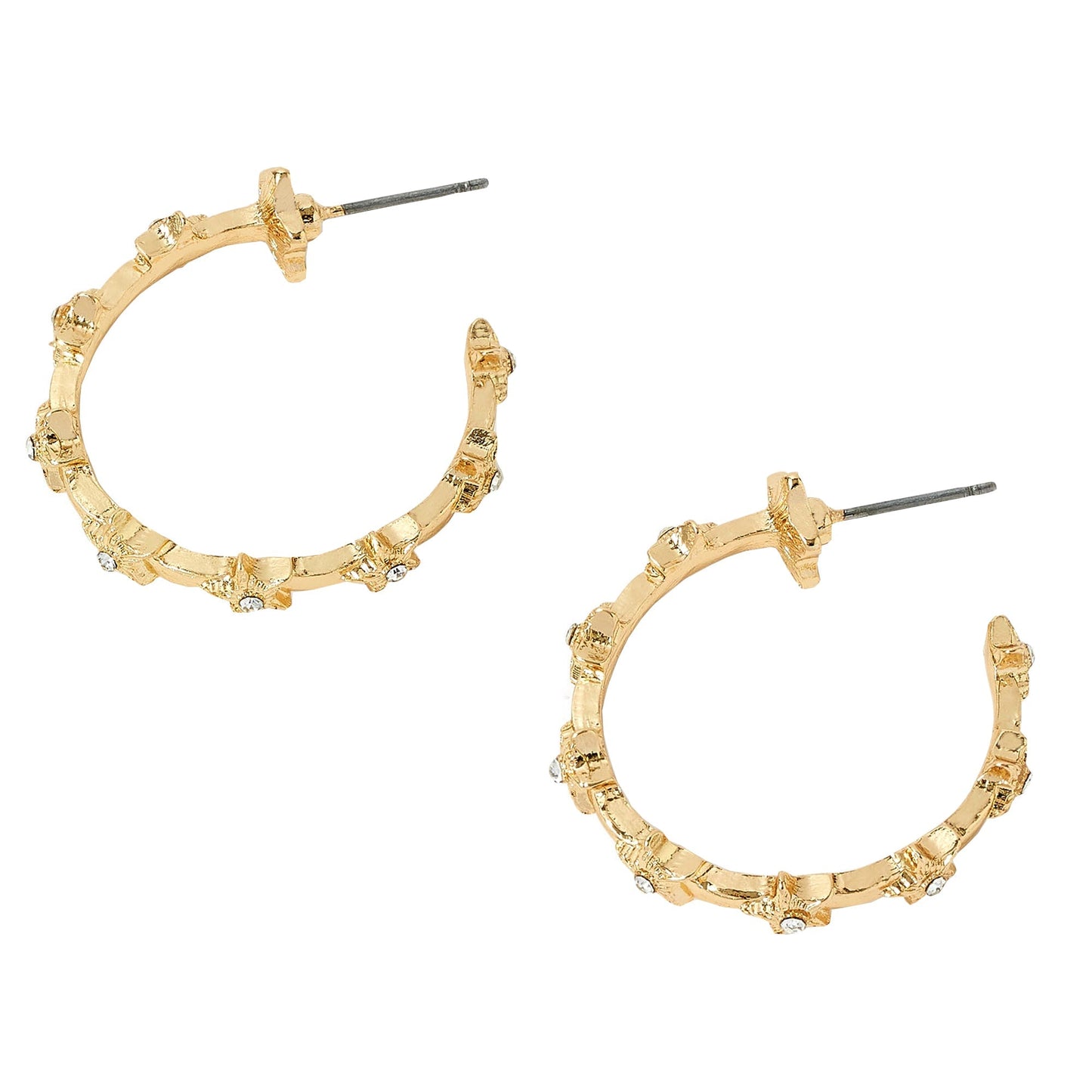 London Women's Crystal Celestial Star Hoop