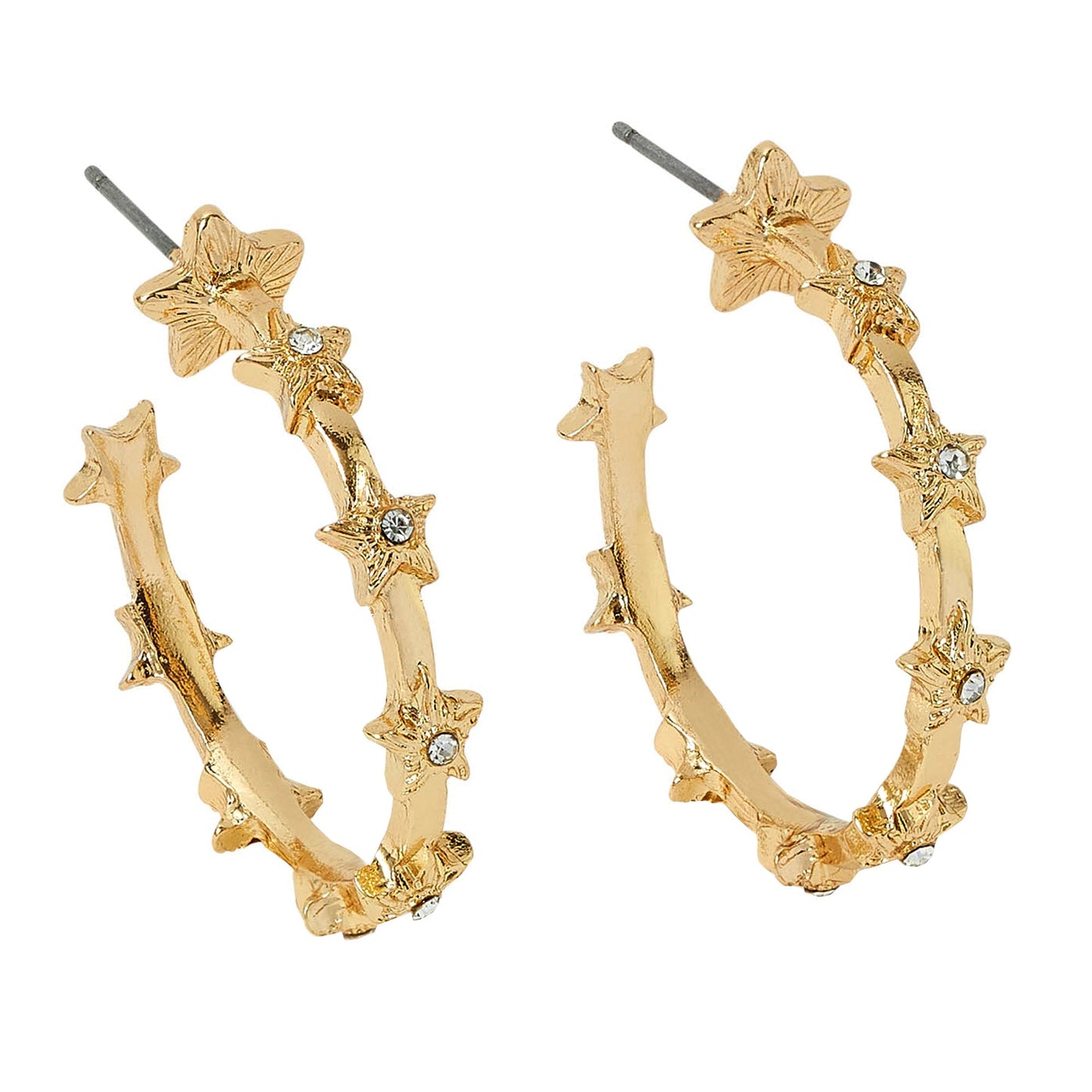 London Women's Crystal Celestial Star Hoop