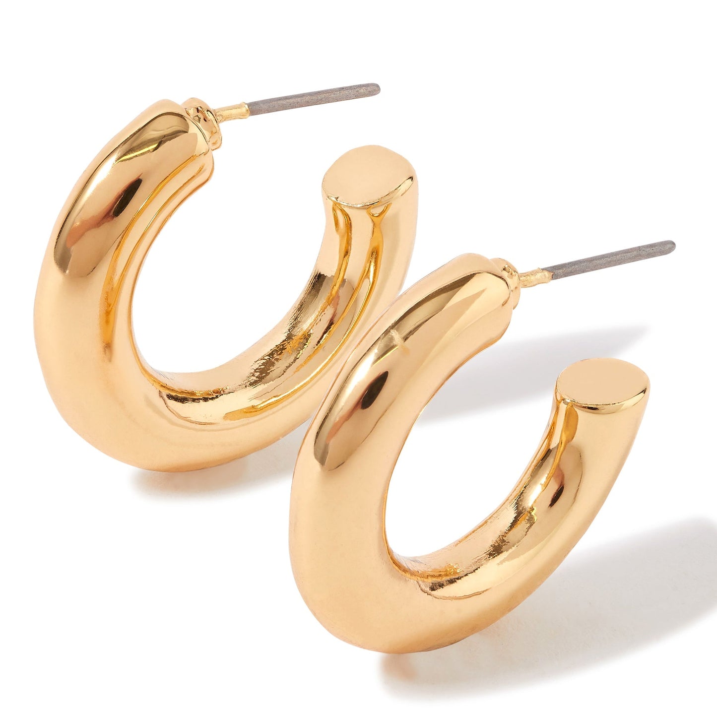 London Women's gold Willow Small Thick Hoop Earring