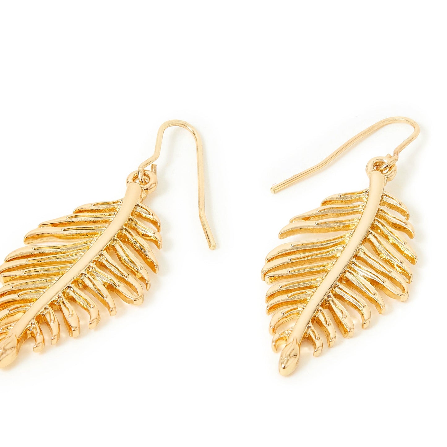 London Women's Gold Leaf Drop Earring