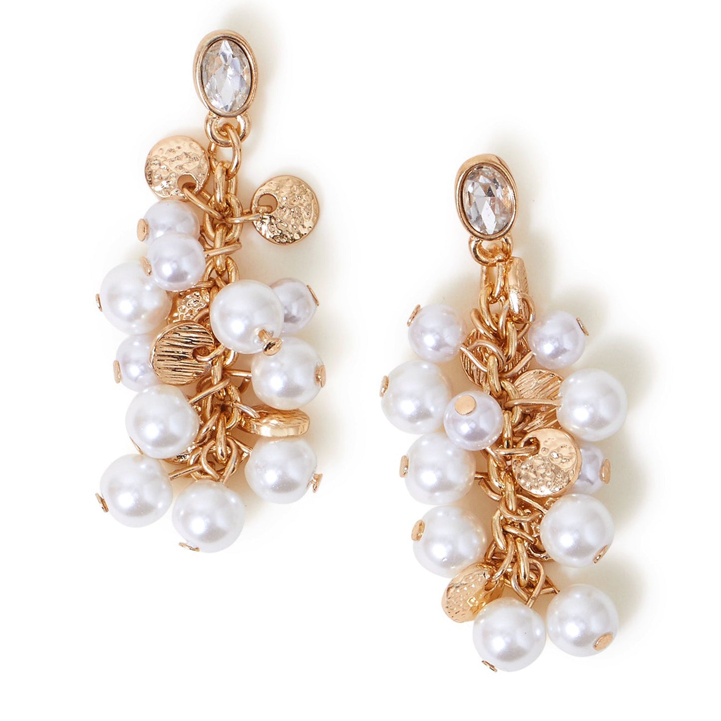 London Women's Pearl Cluster Drop Earring