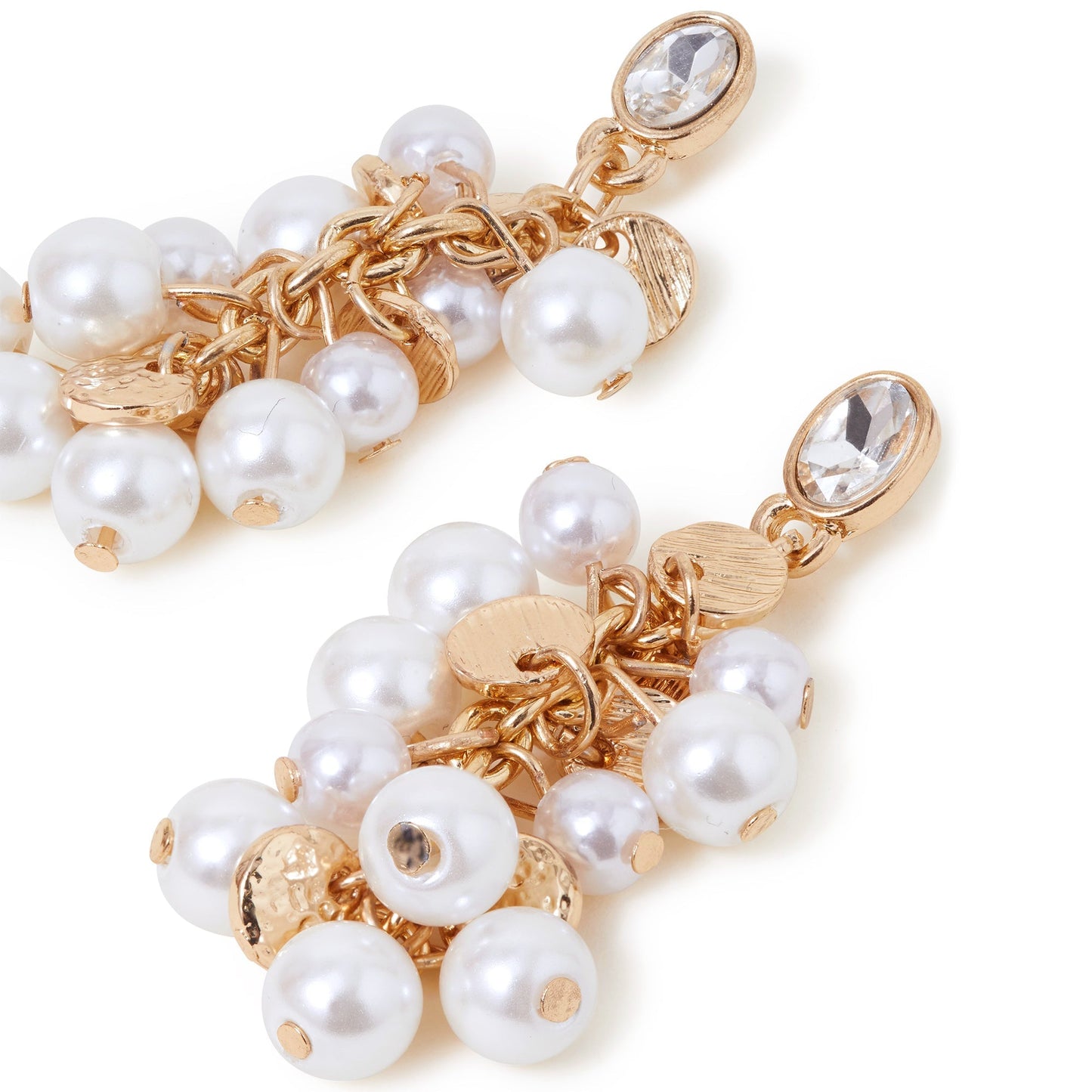 London Women's Pearl Cluster Drop Earring