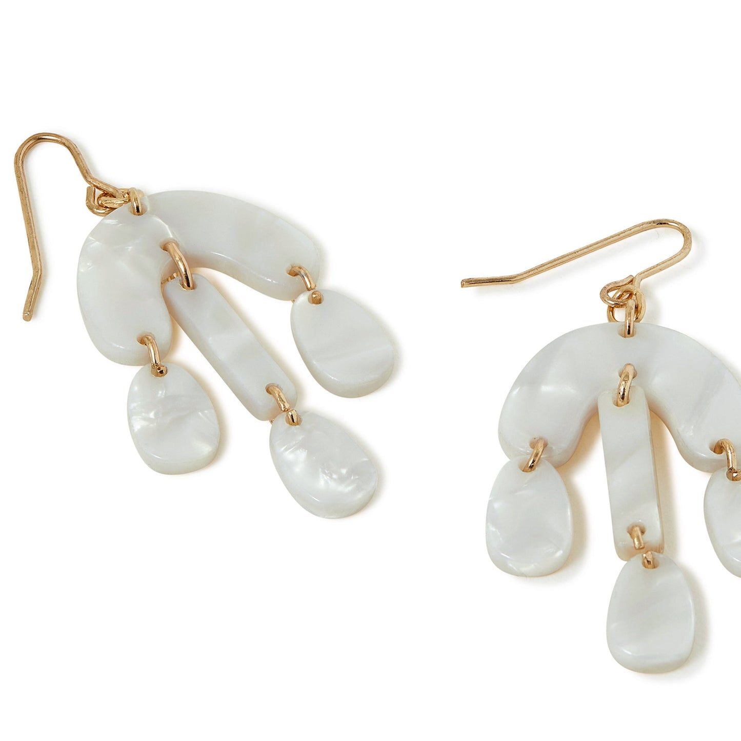 London Women's Pearlised Mixed Shape Earrings
