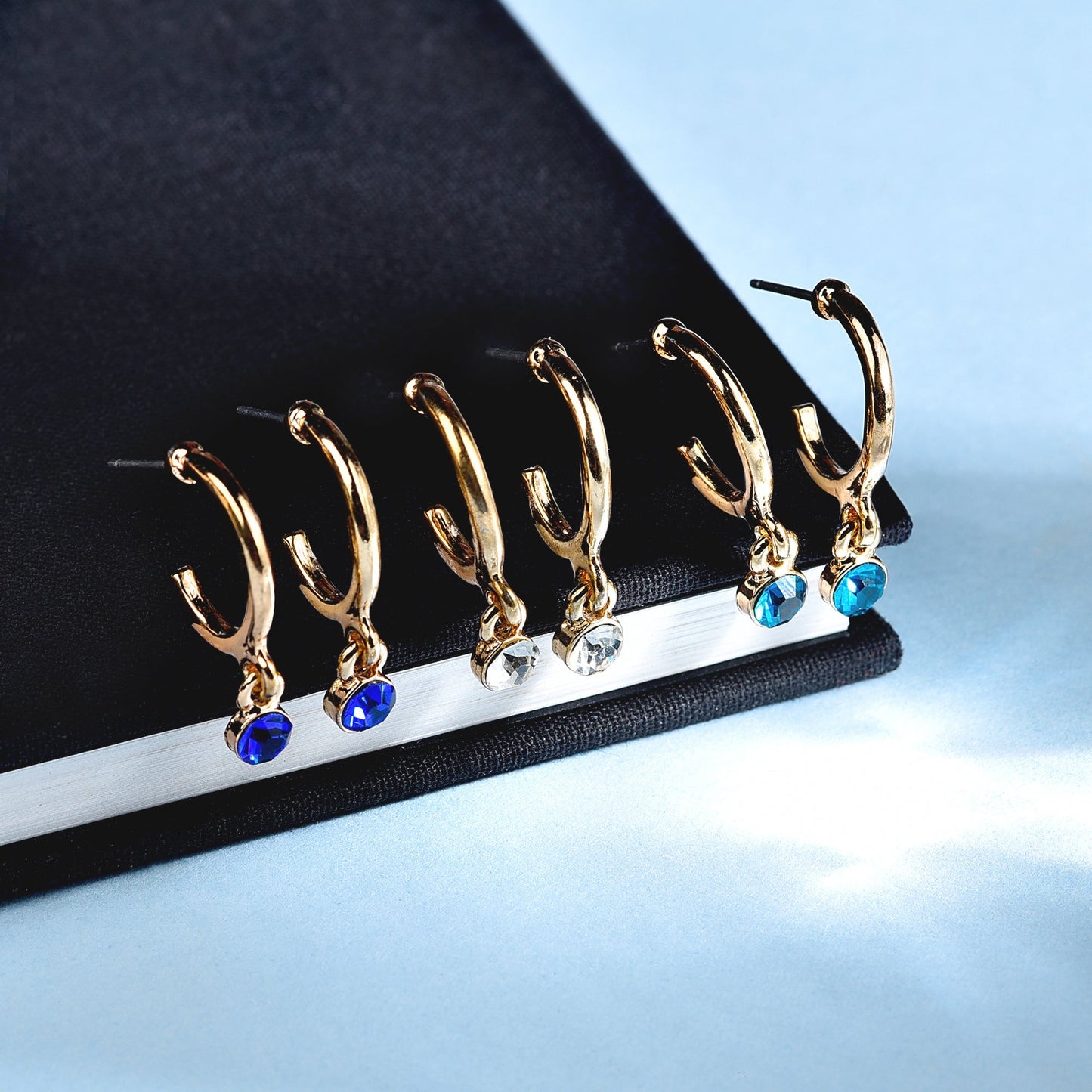 London 3 X Ombre Gems Hoop Pack