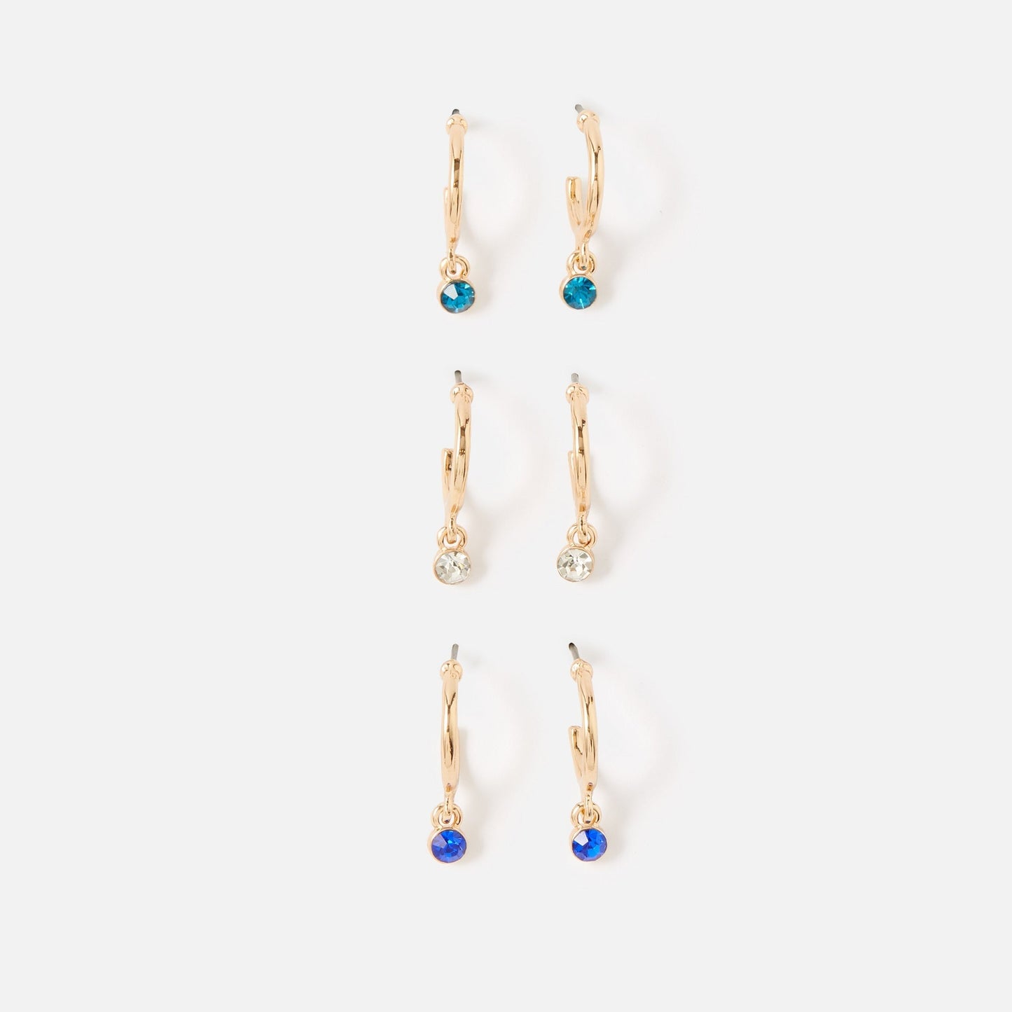London 3 X Ombre Gems Hoop Pack