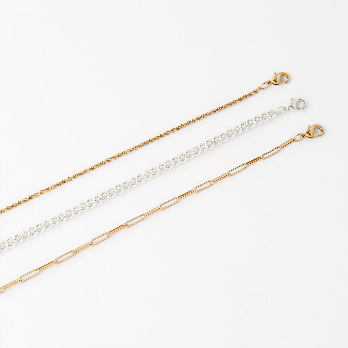 London Women's Set of 3 Chain Bracelets