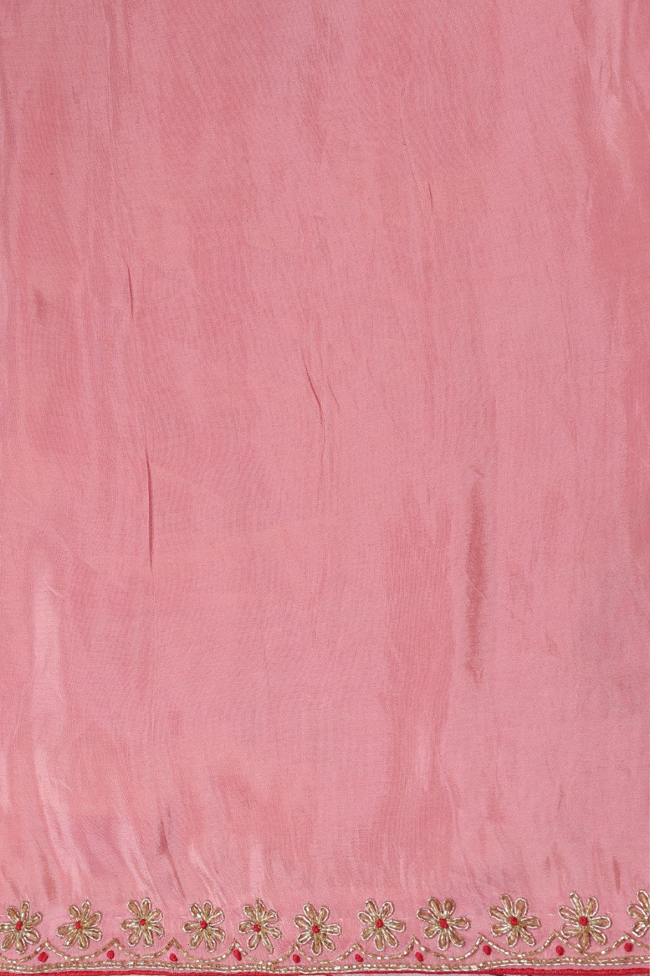 Beautiful Pink Embroidered Saree with Matching Blouse