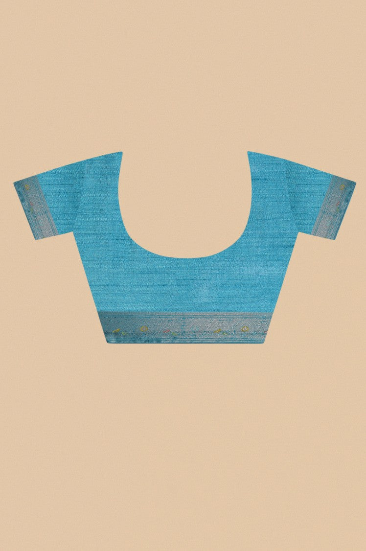 Beautiful bottle green color paisley motif woven saree