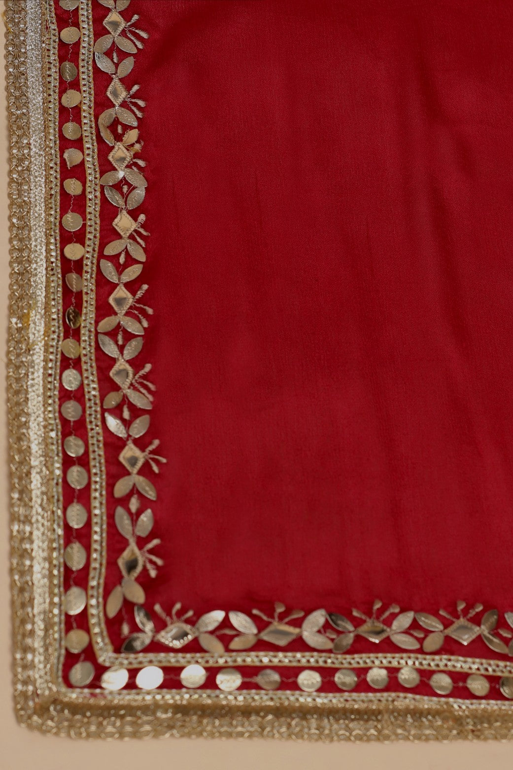 Beautiful Mustard Color Floral Motif Embroidered Sharara Set