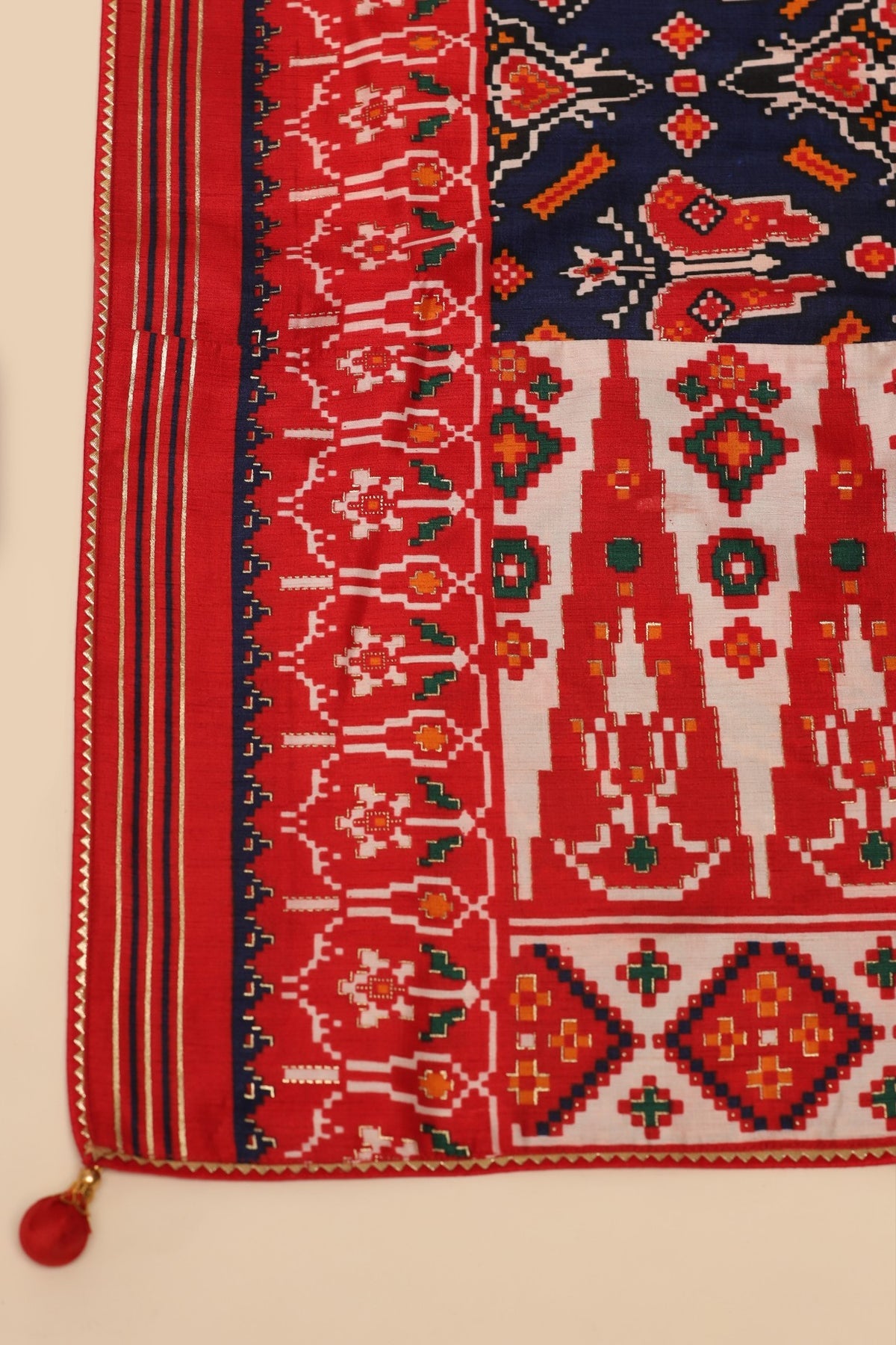 Elegant Multi Color Patola Printed Lehanga