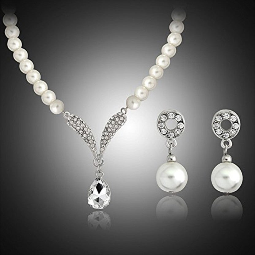 Alloy Silver White, Silver Jewel Set