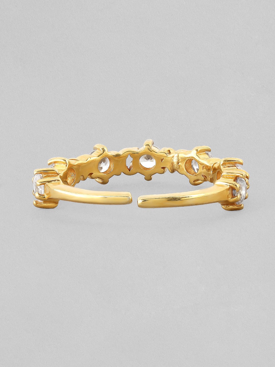 Silver The Delightful Zirconia Gold Plated Ring