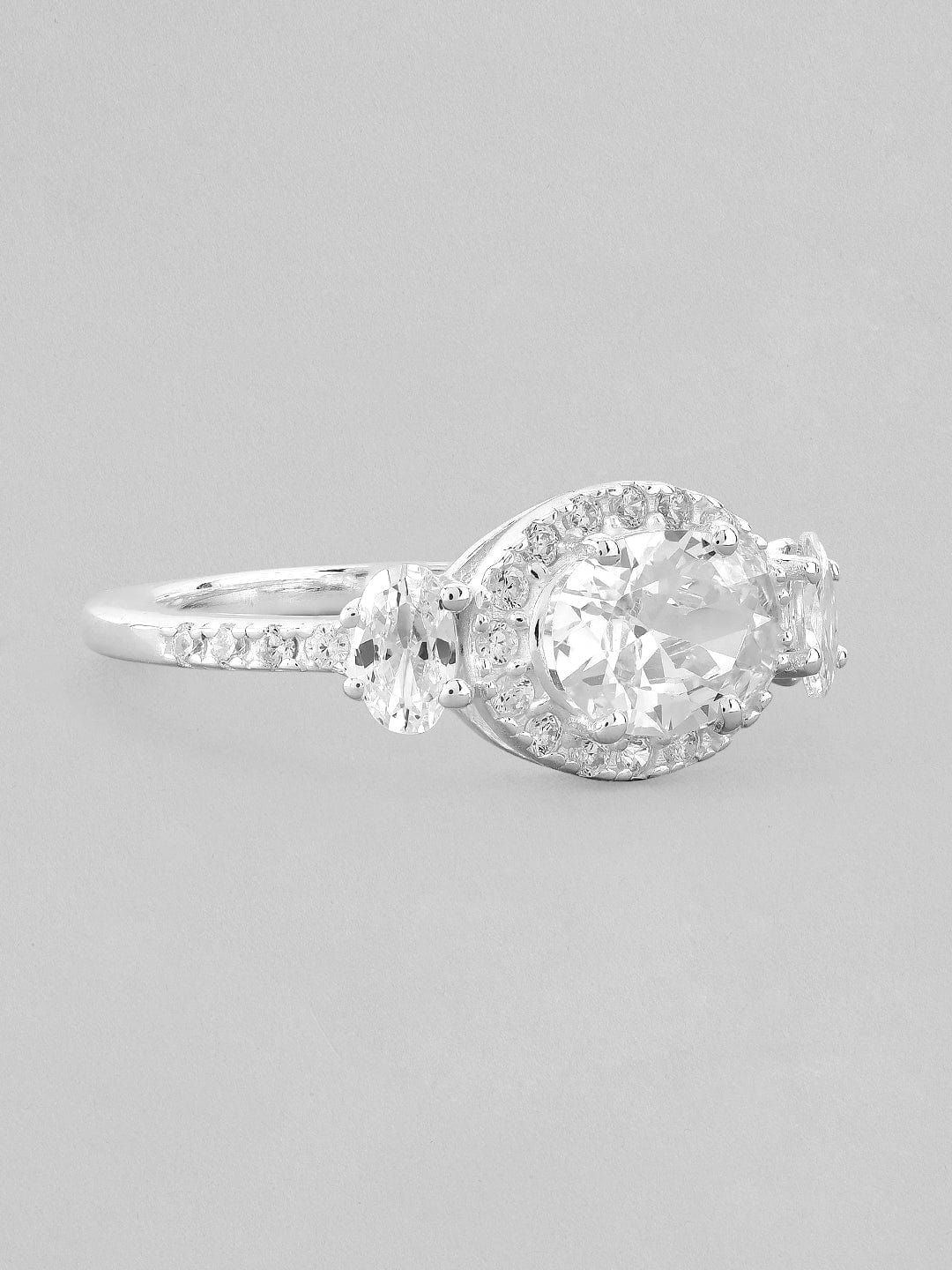 Silver The Sparkling Zirconia Ring