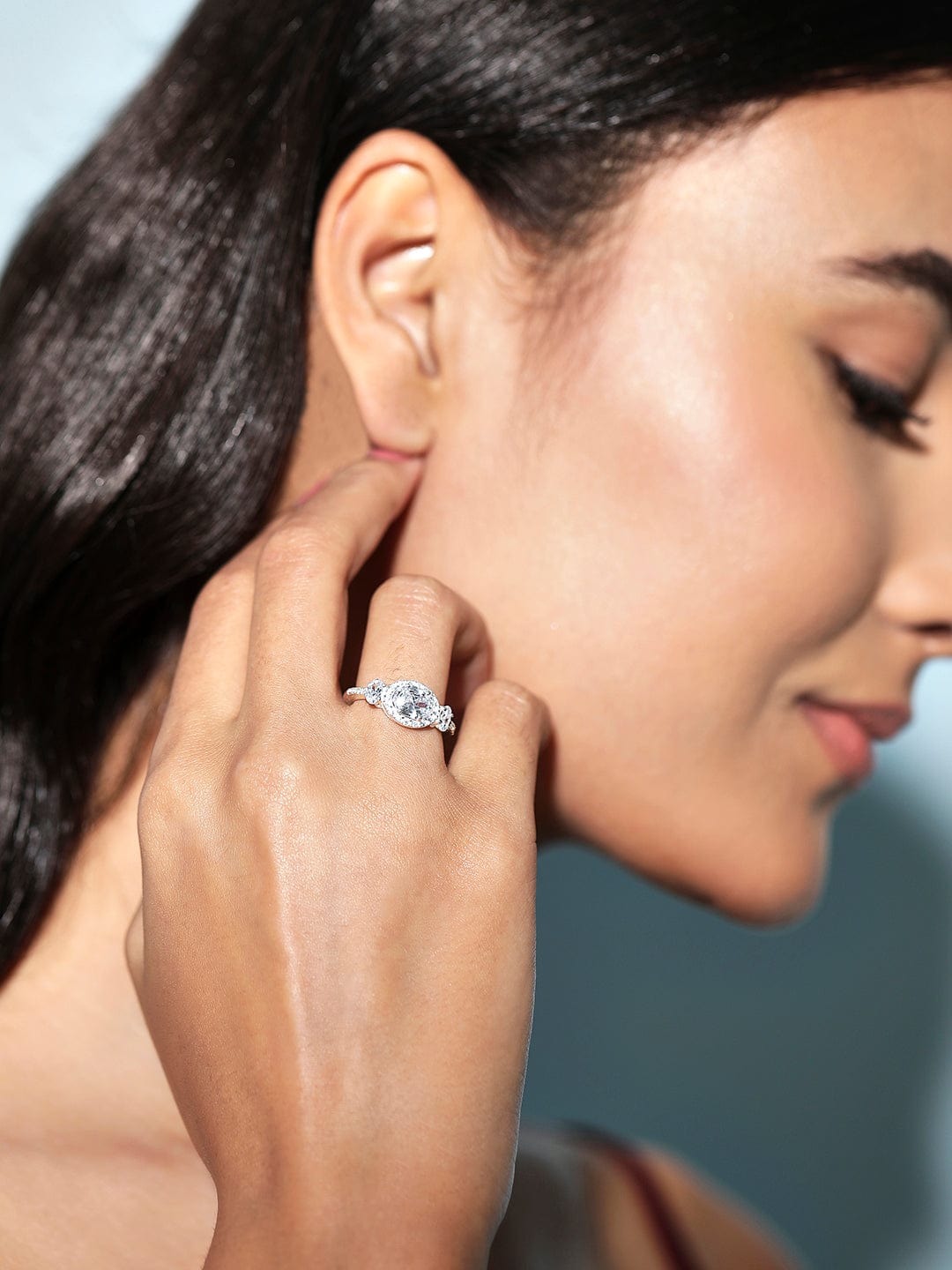 Silver The Sparkling Zirconia Ring