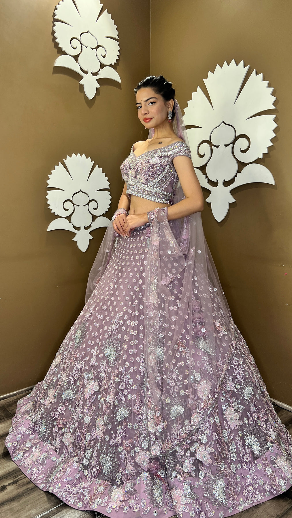 Gorgeous Mauve Colour Lehenga Set