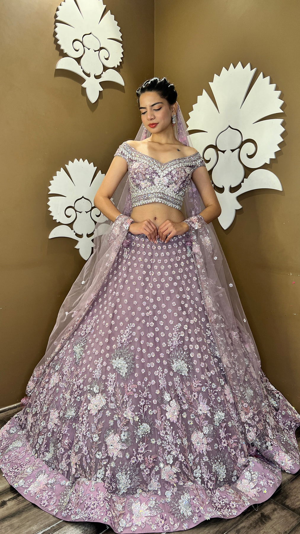 Gorgeous Mauve Colour Lehenga Set