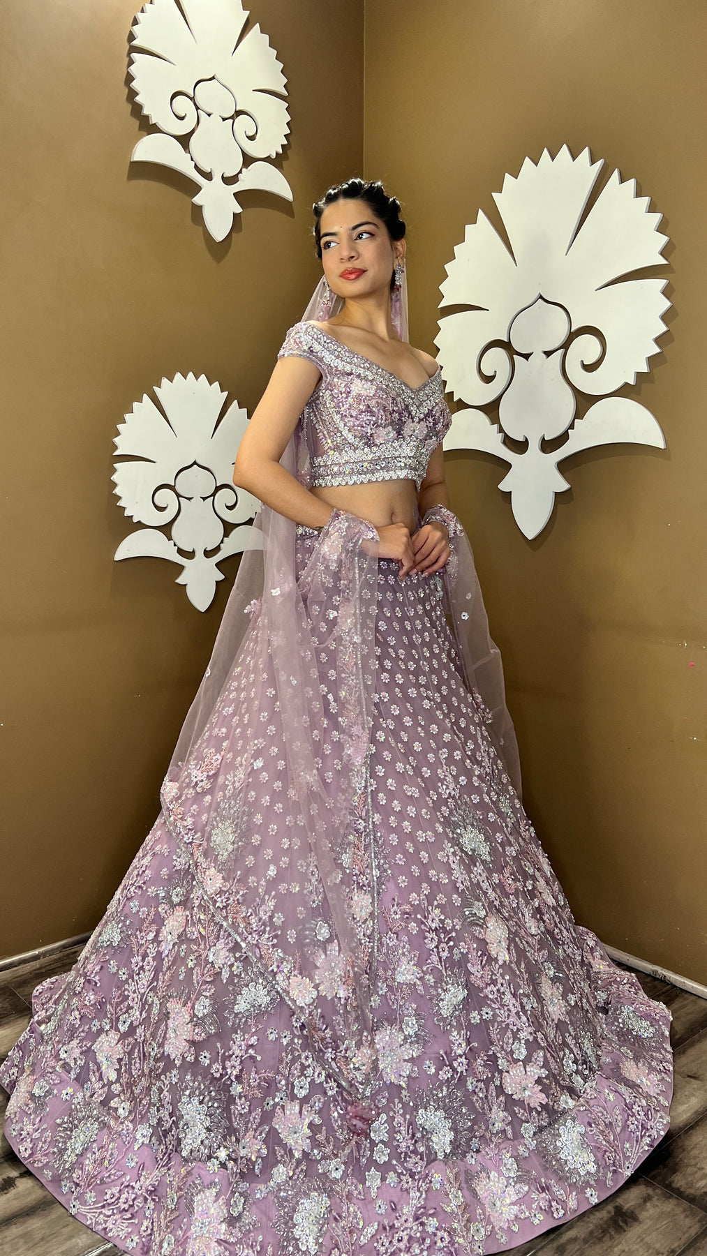 Gorgeous Mauve Colour Lehenga Set