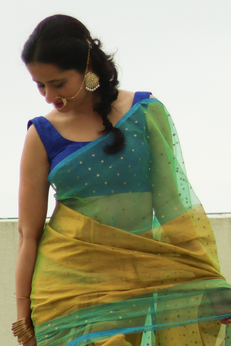 Muslin Silk Sequin Saree  Dhoom Ketu (SAREE)